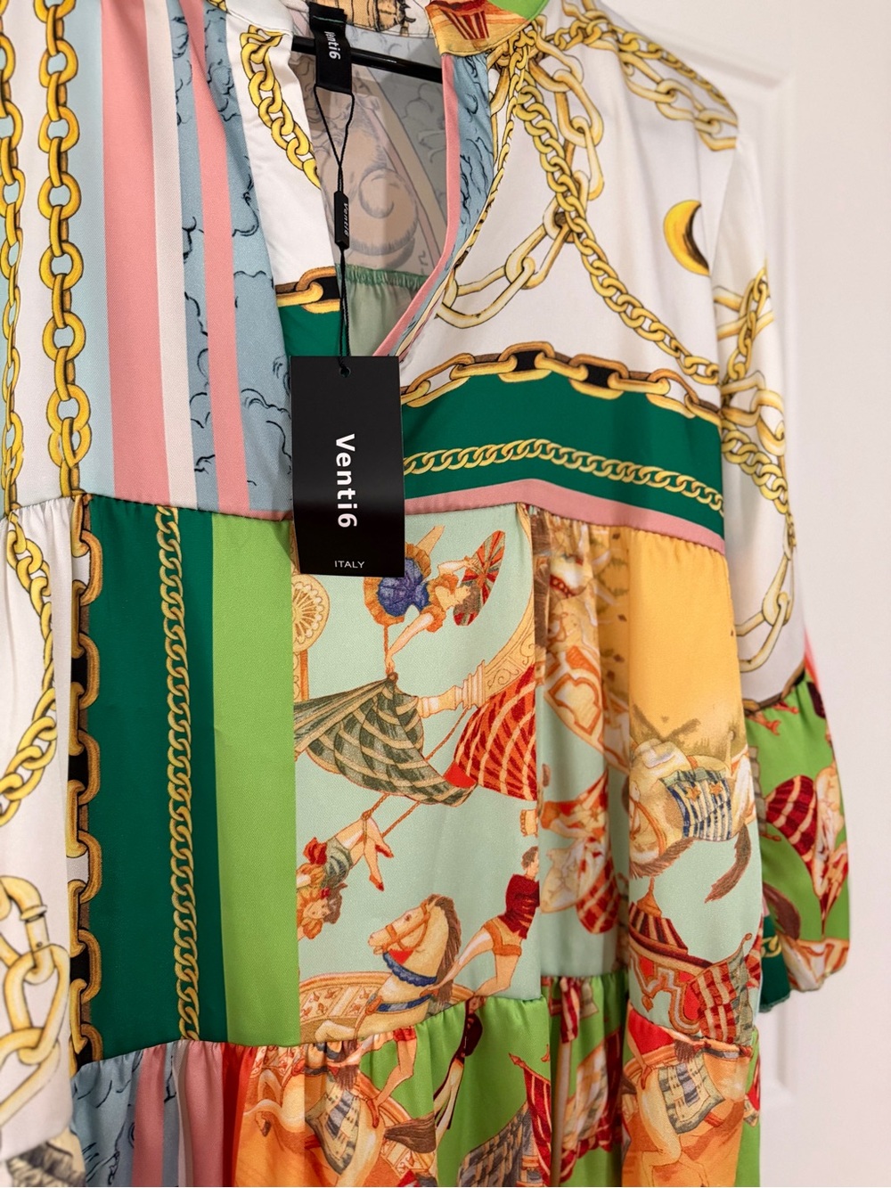 Vero Moda Multi-Color Patchwork Mini Dress - Picture 2 of 5